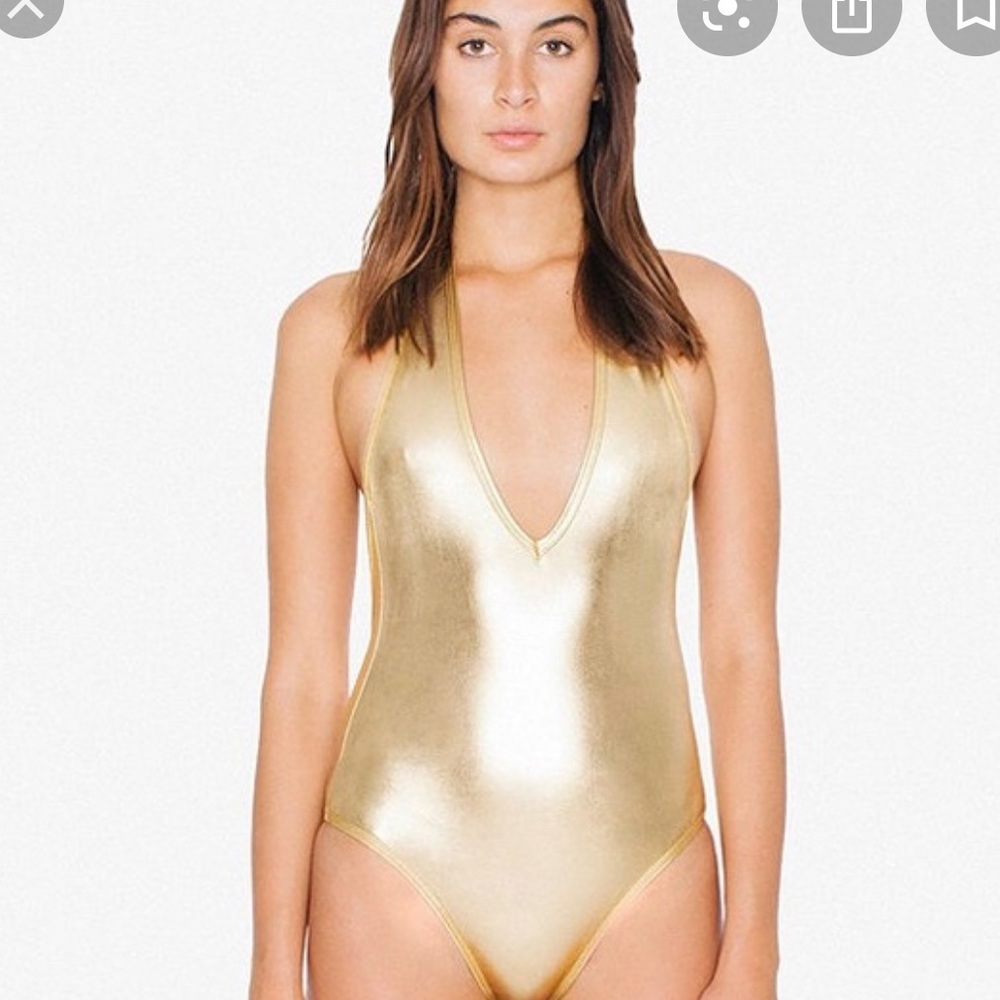 American apparel sold out gold one piece